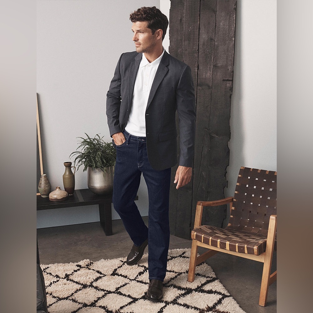 34 Heritage Charisma Relaxed Straight Leg Jeans In Dark Siena Mens 42 x 32